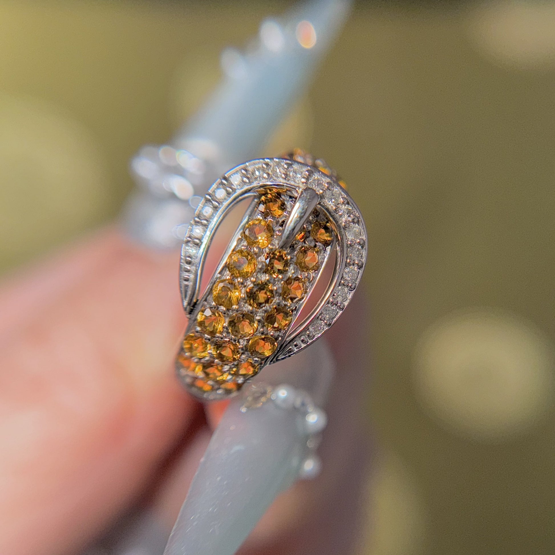 Radiant Citrine Spark Ring, US 7