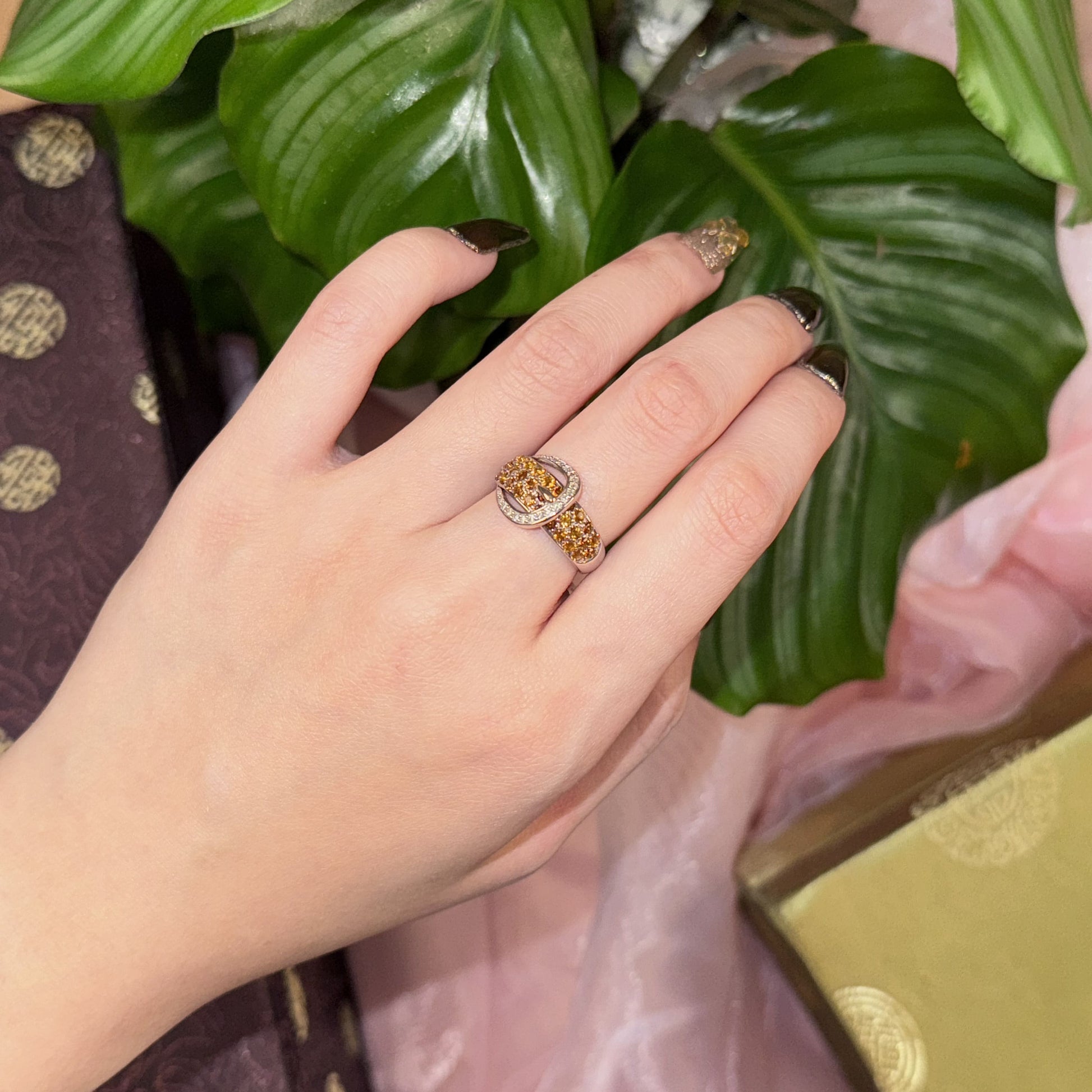 Radiant Citrine Spark Ring, US 7
