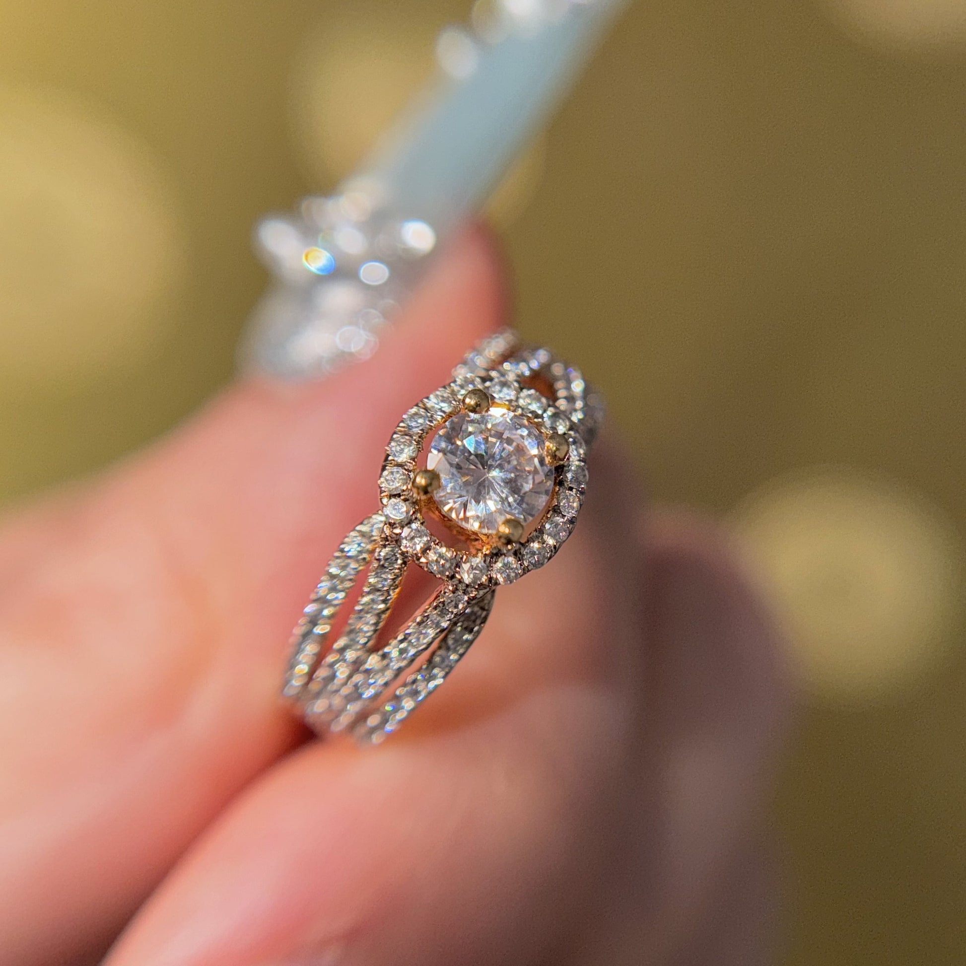Crystal Clear Glow Ring, US 6.75