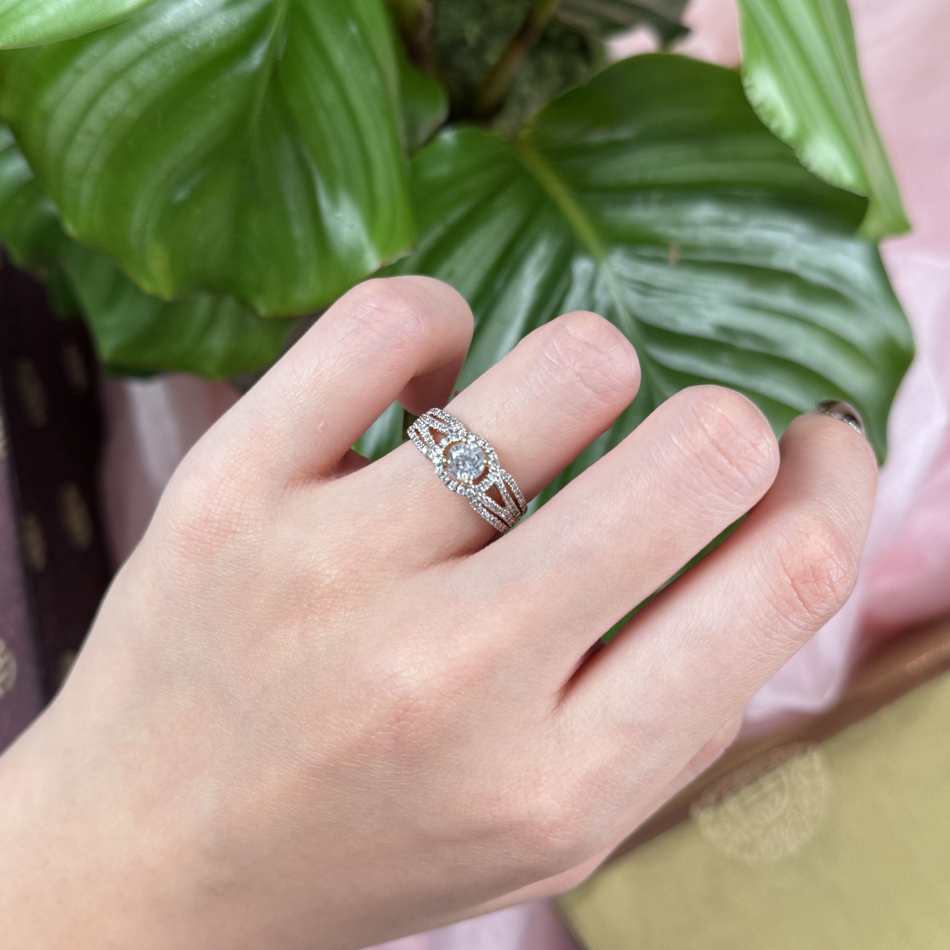 Crystal Clear Glow Ring, US 6.75