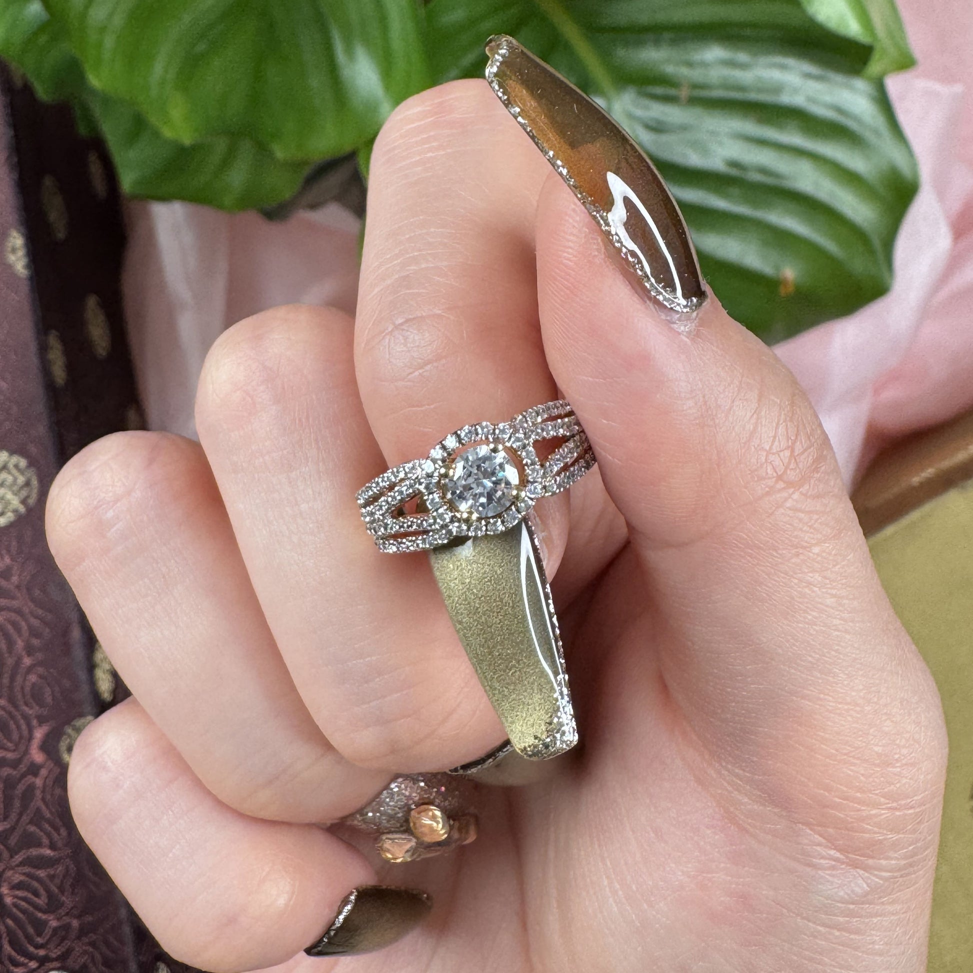 Crystal Clear Glow Ring, US 6.75