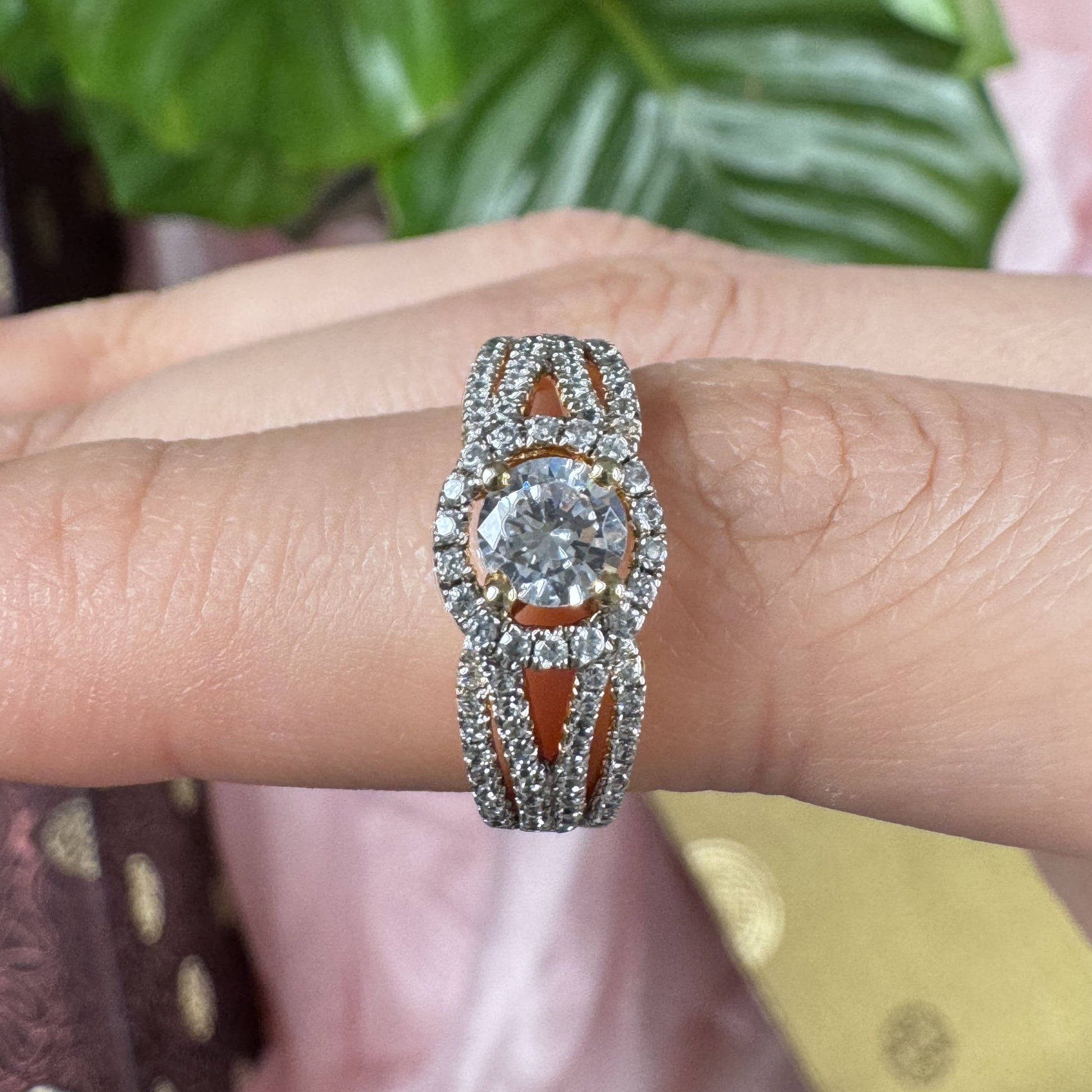 Crystal Clear Glow Ring, US 6.75