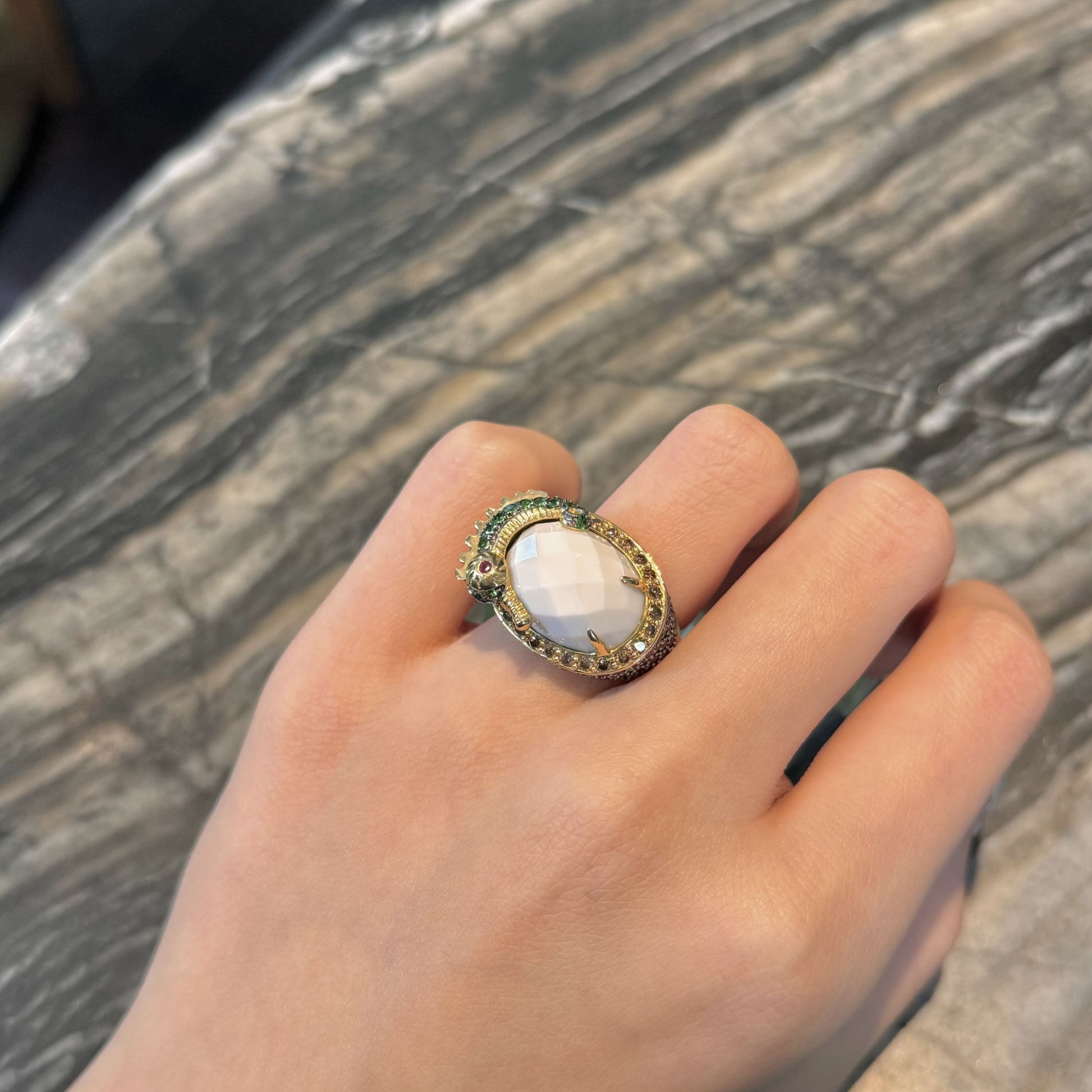 Ivory Flame Ring, US 6