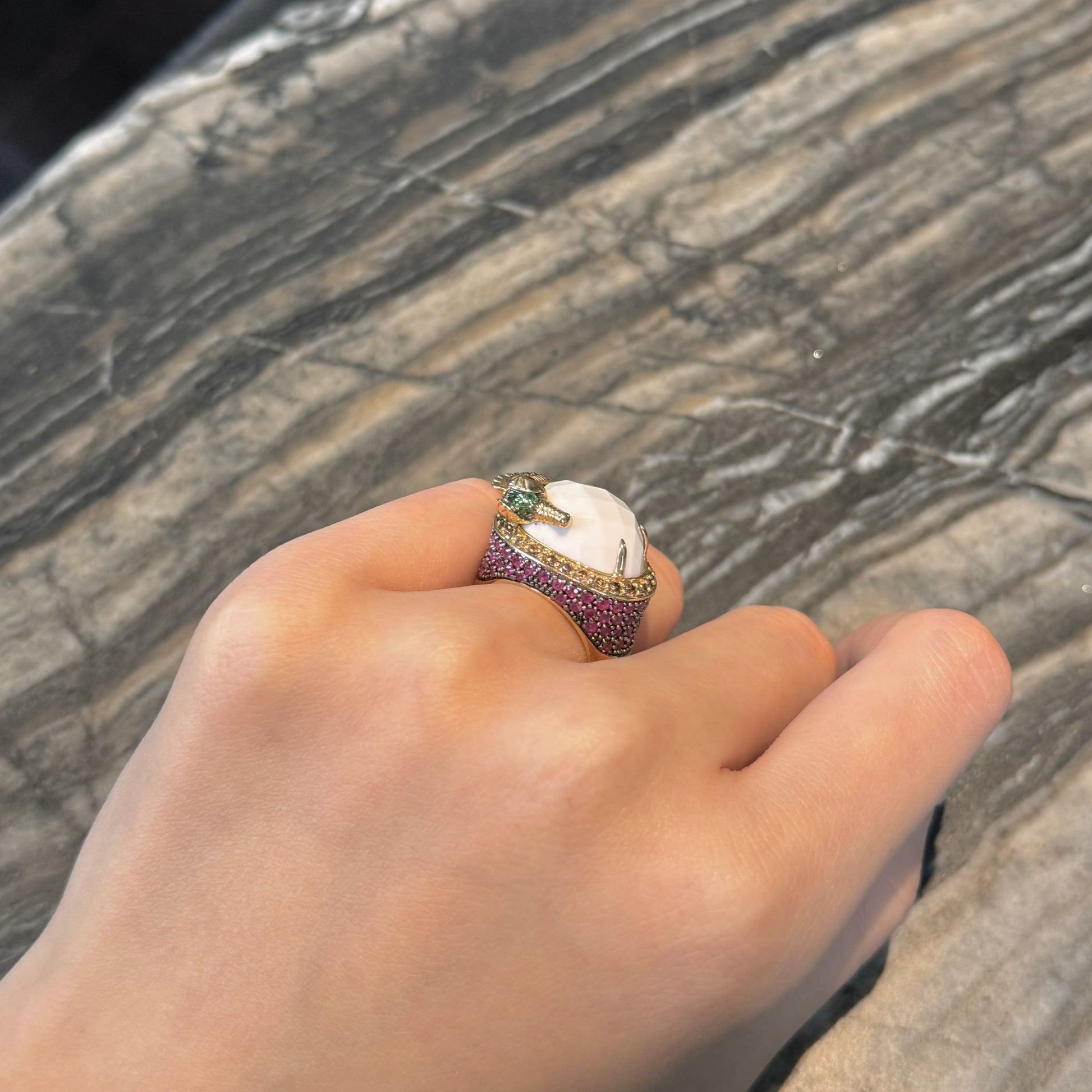 Ivory Flame Ring, US 6