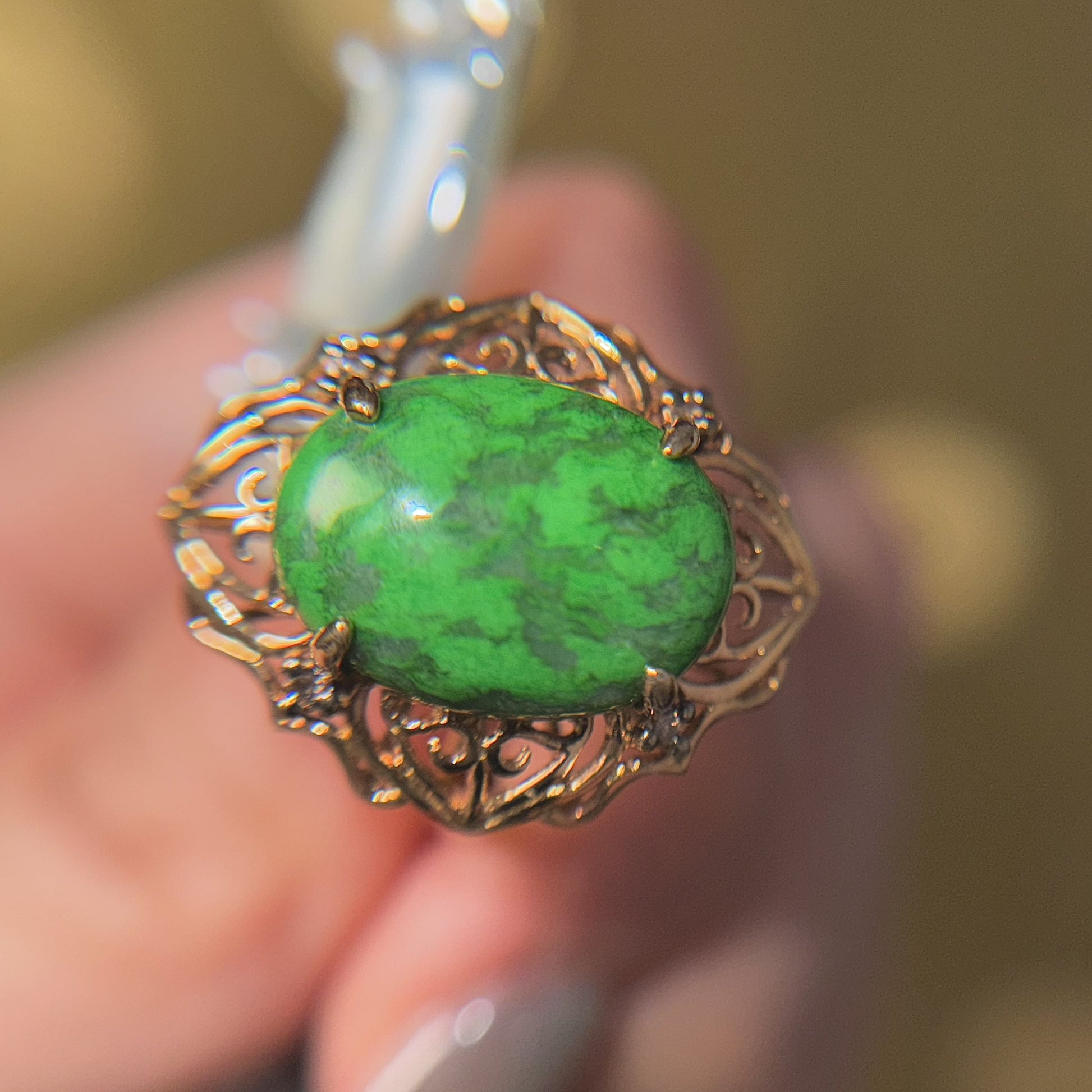 Emerald Chocolate Luxe Ring, US 7