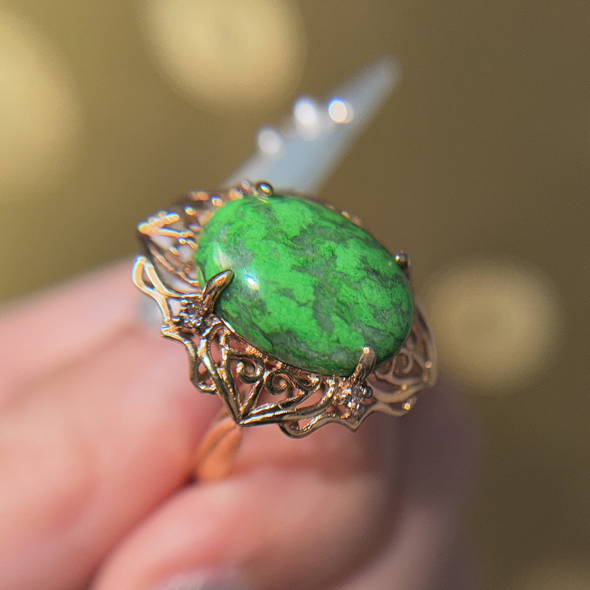 Emerald Chocolate Luxe Ring, US 7