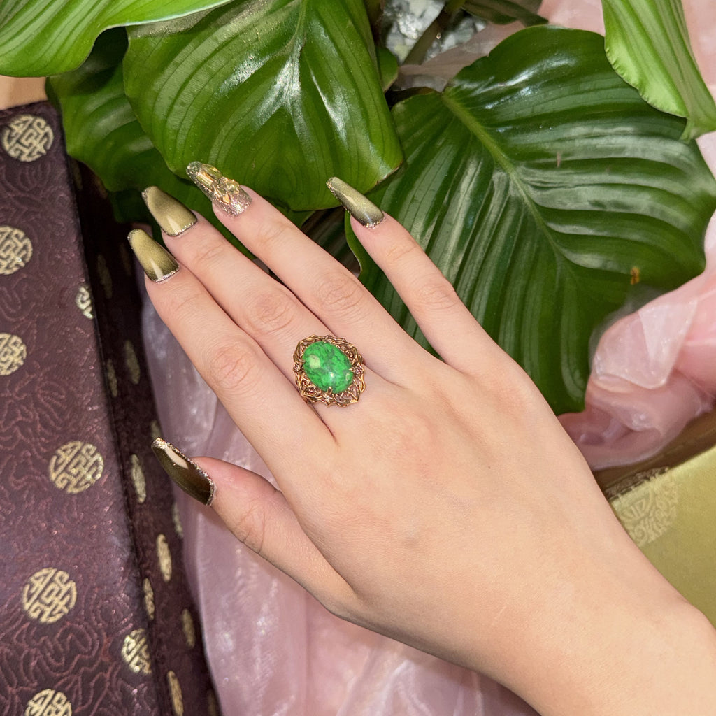 Emerald Chocolate Luxe Ring, US 7