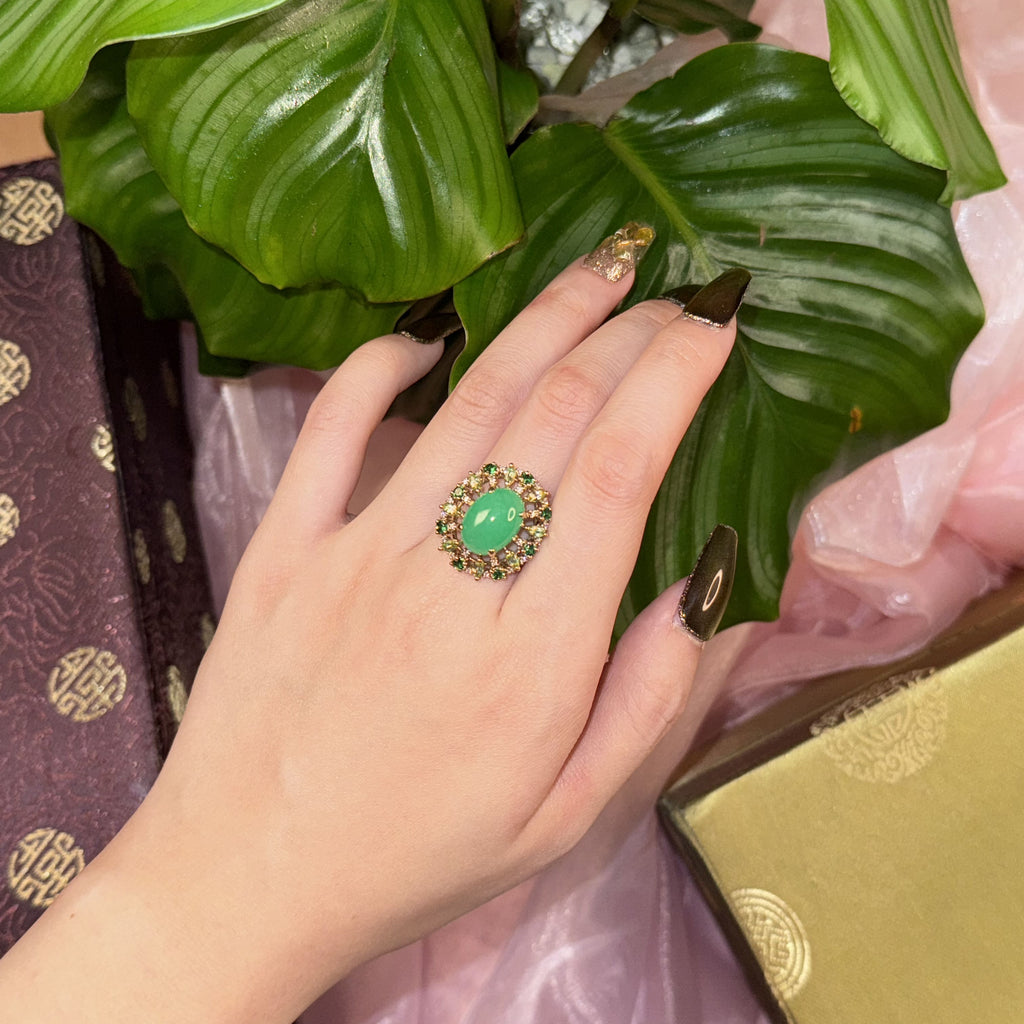 Jade Garden Ring, US 8.5