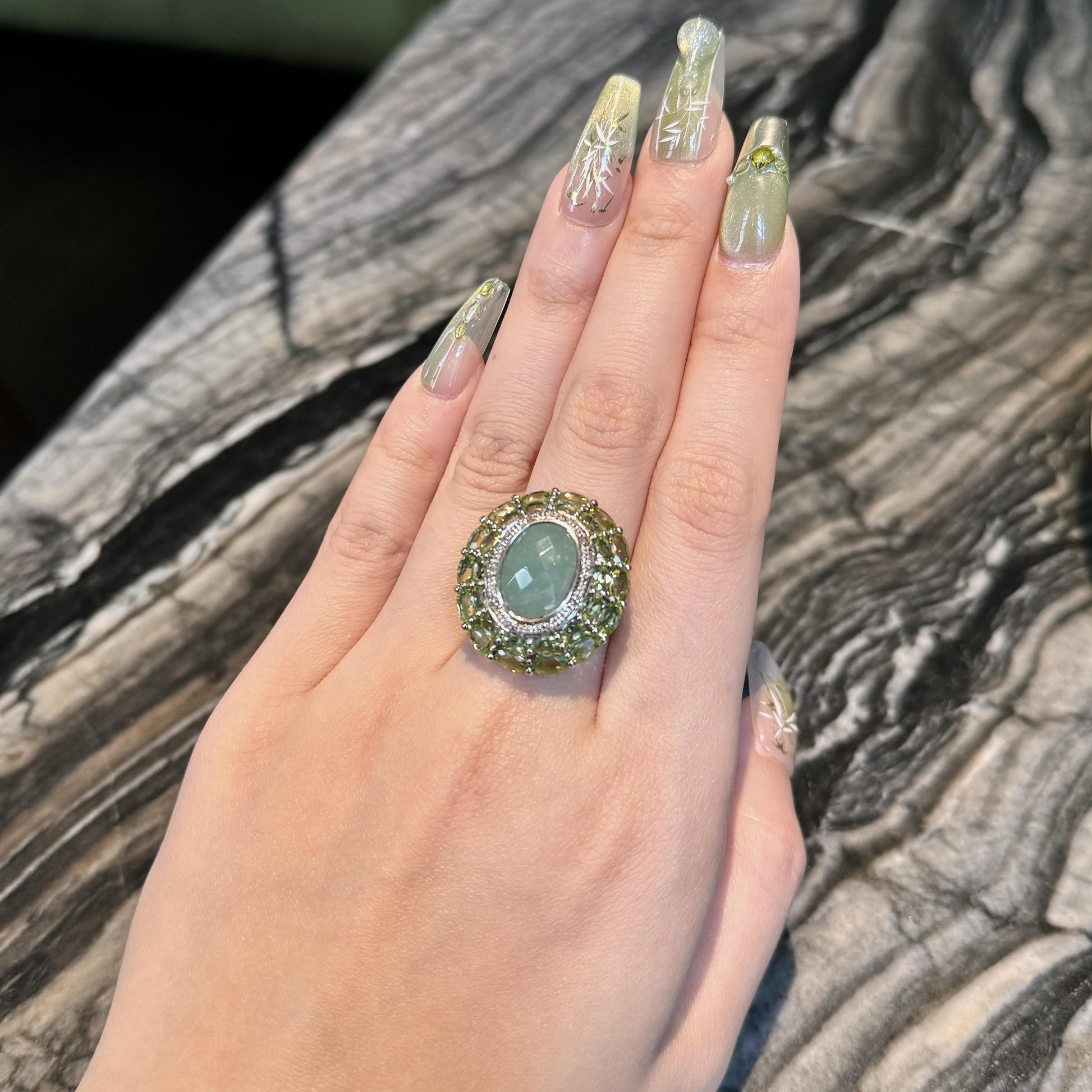 Emerald Whisper Ring, US 7