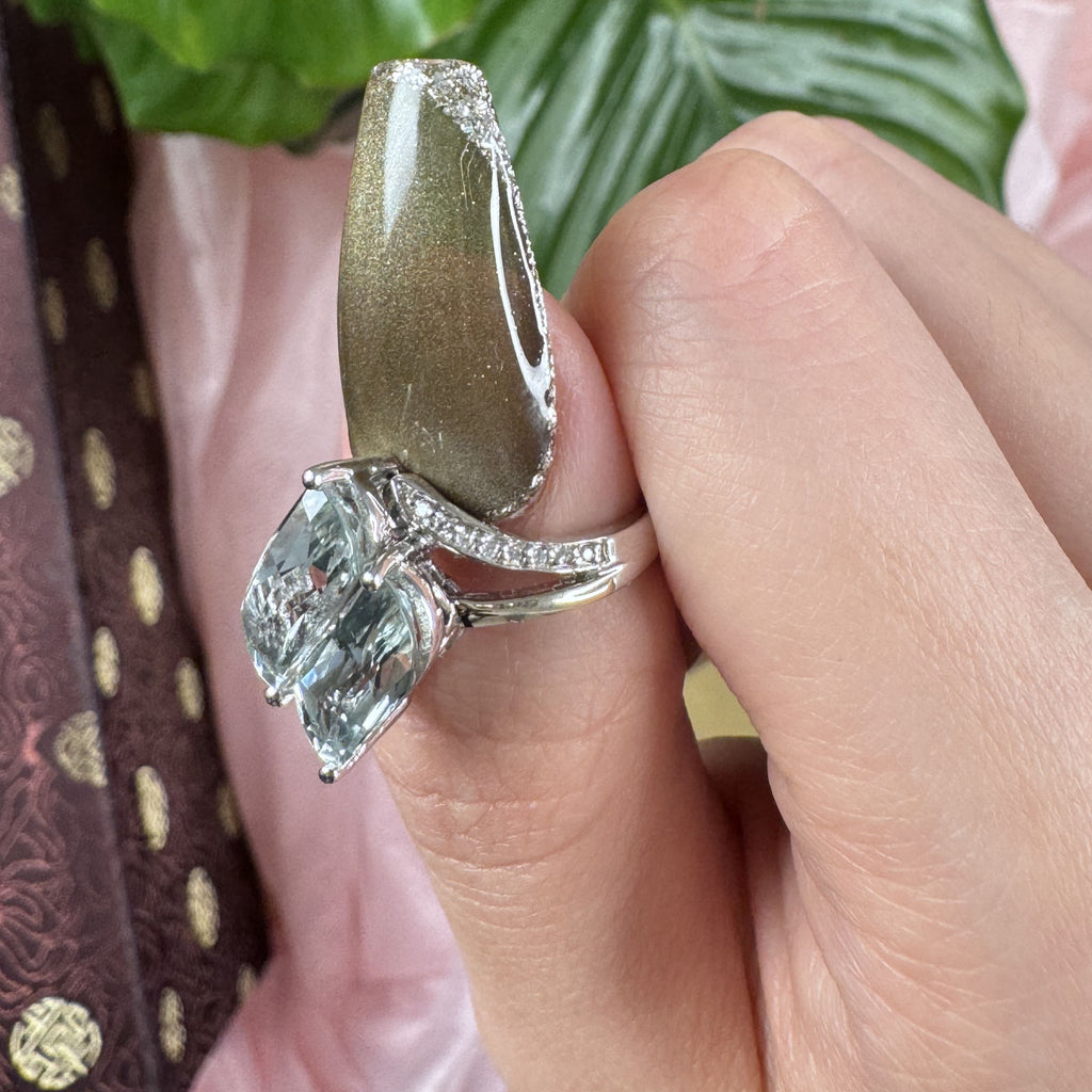 Royal Garnet Amethyst Ring, US 7