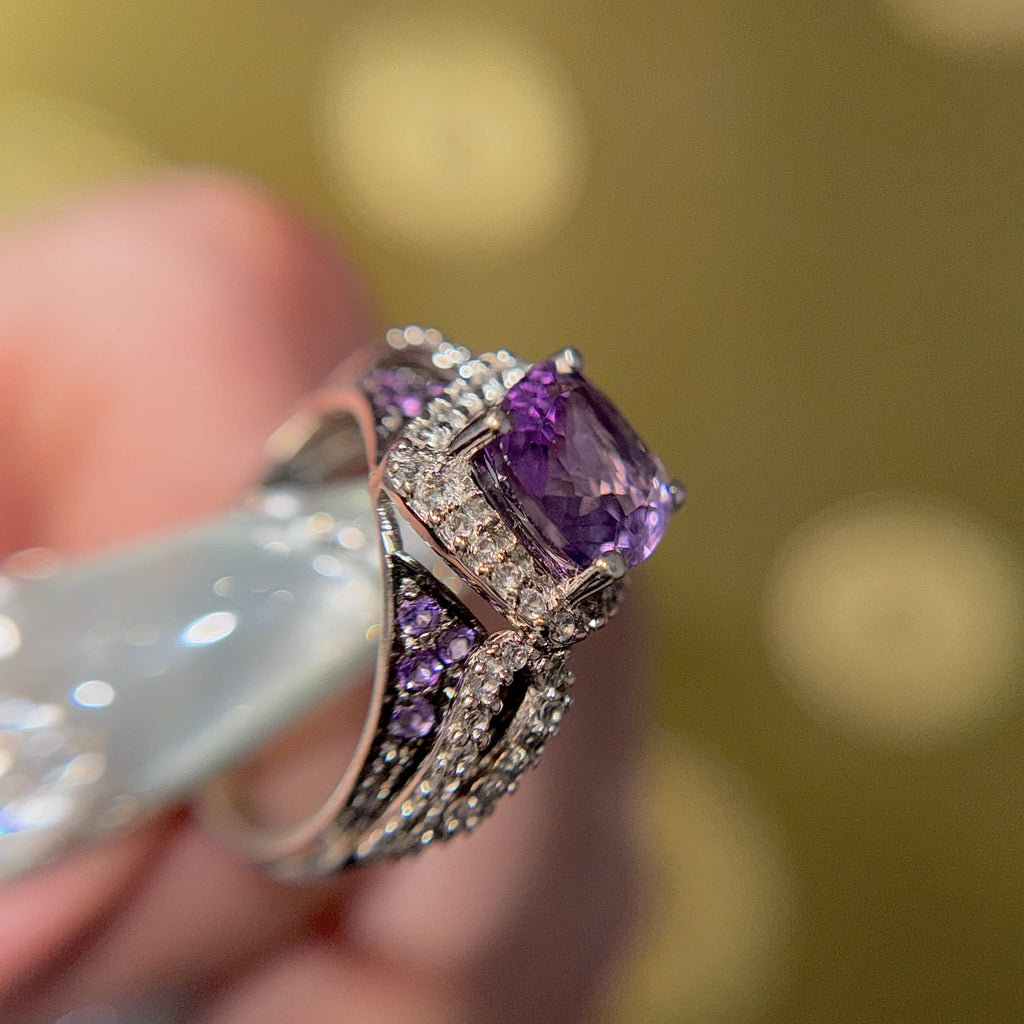 Mystic Violet Harmony Ring, US 7