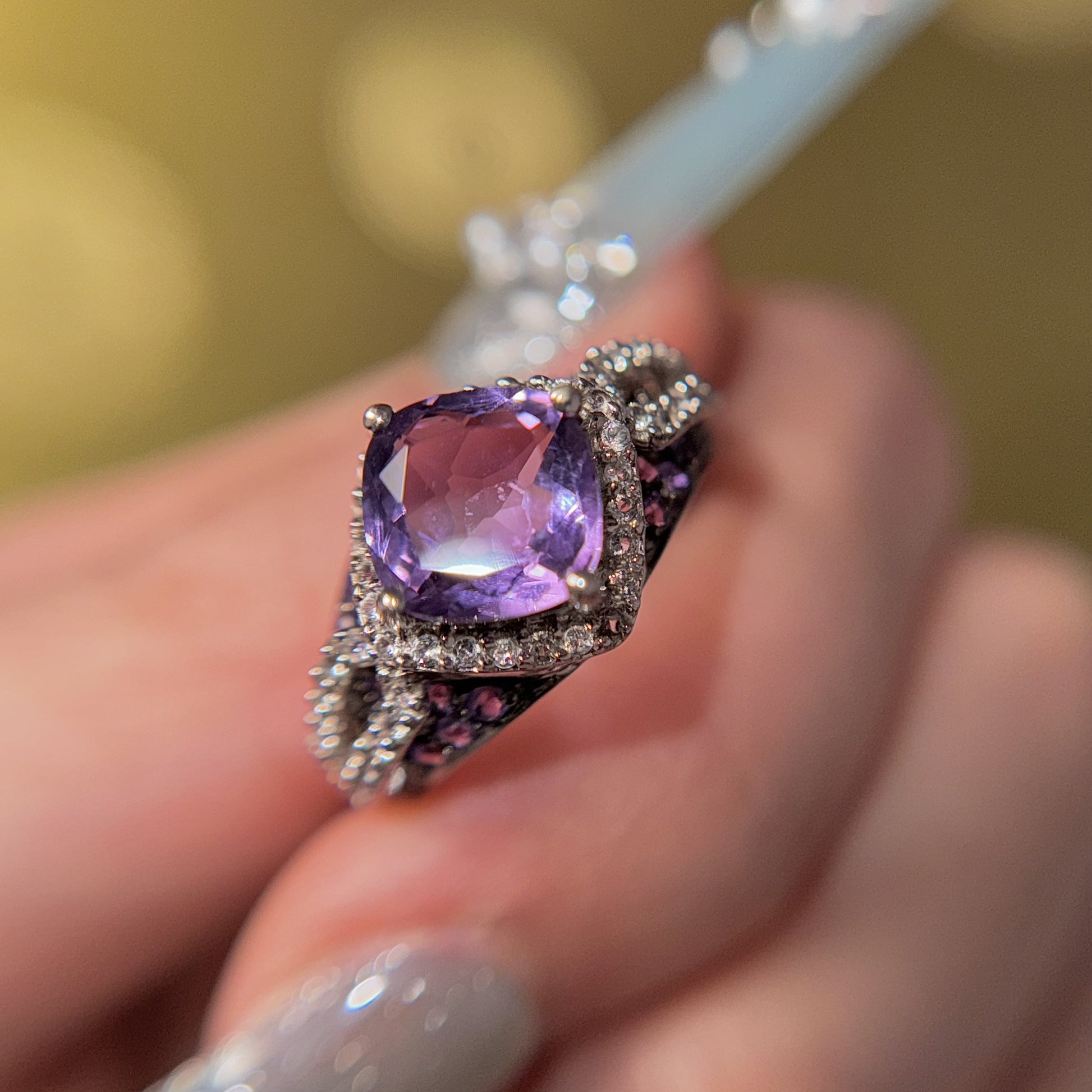 Mystic Violet Harmony Ring, US 7