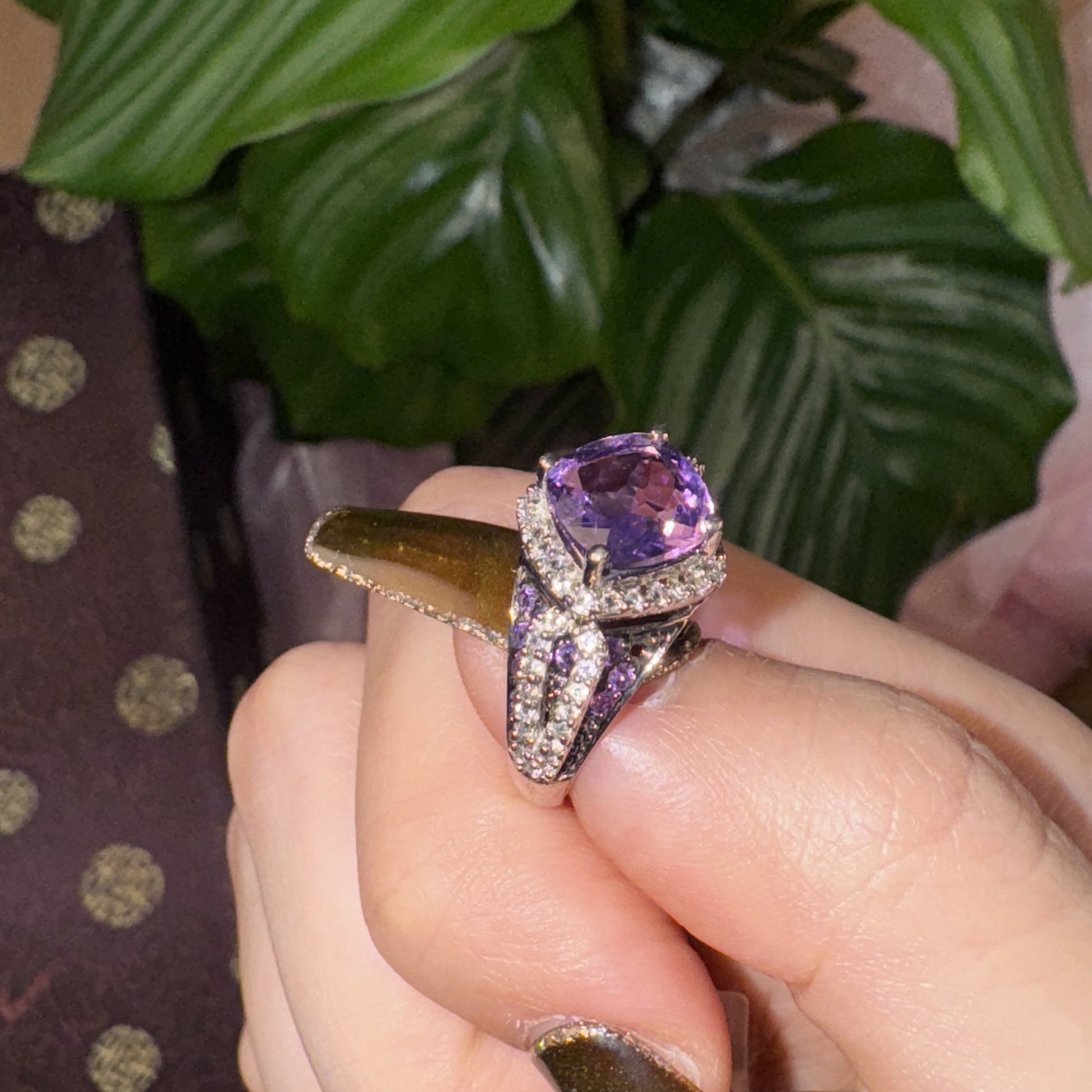 Mystic Violet Harmony Ring, US 7