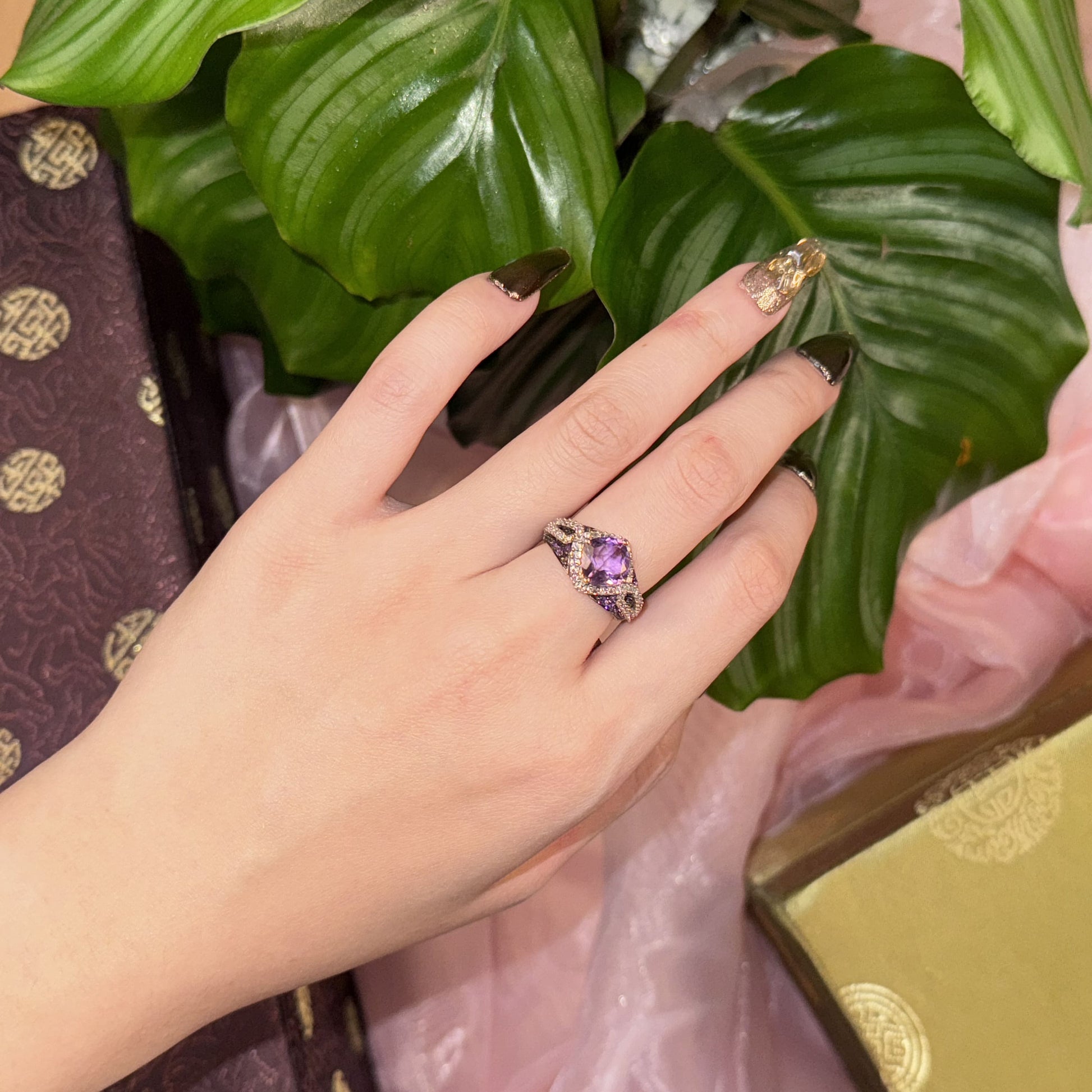 Mystic Violet Harmony Ring, US 7