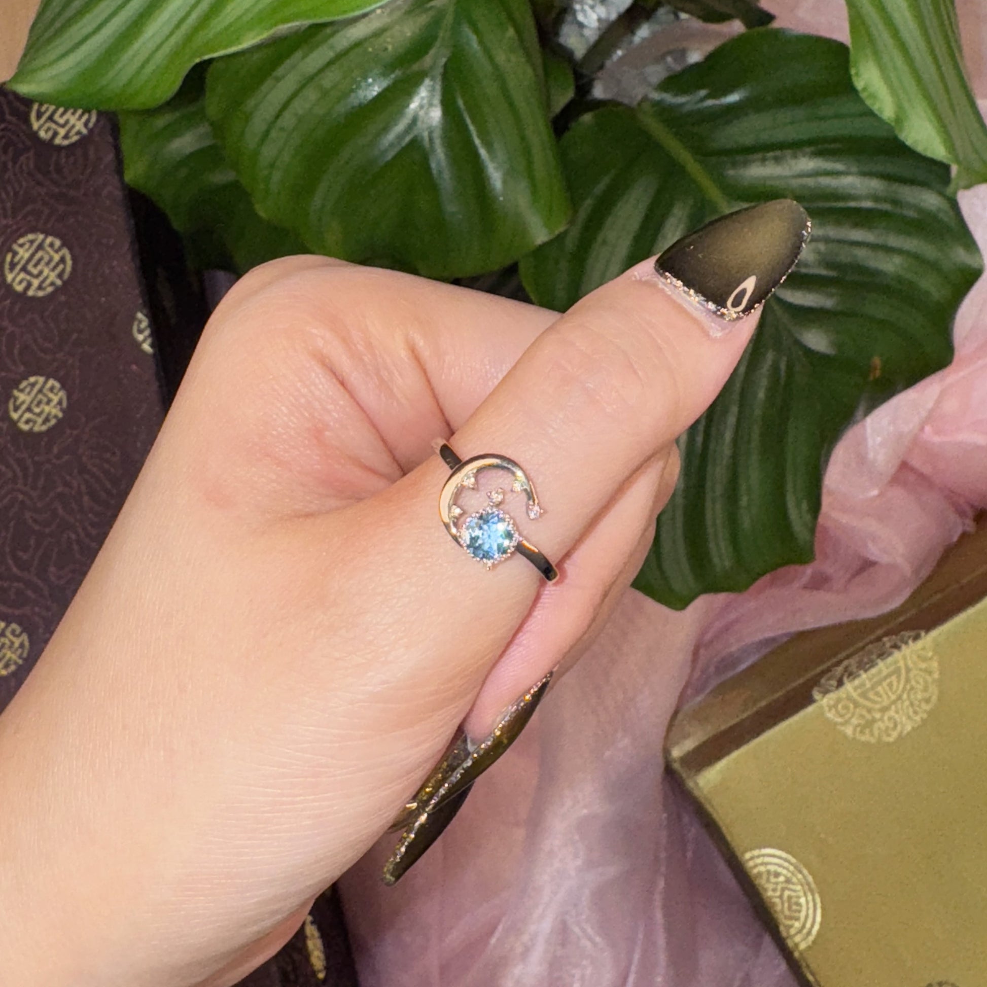 Azure Spark Ring, US 8.5