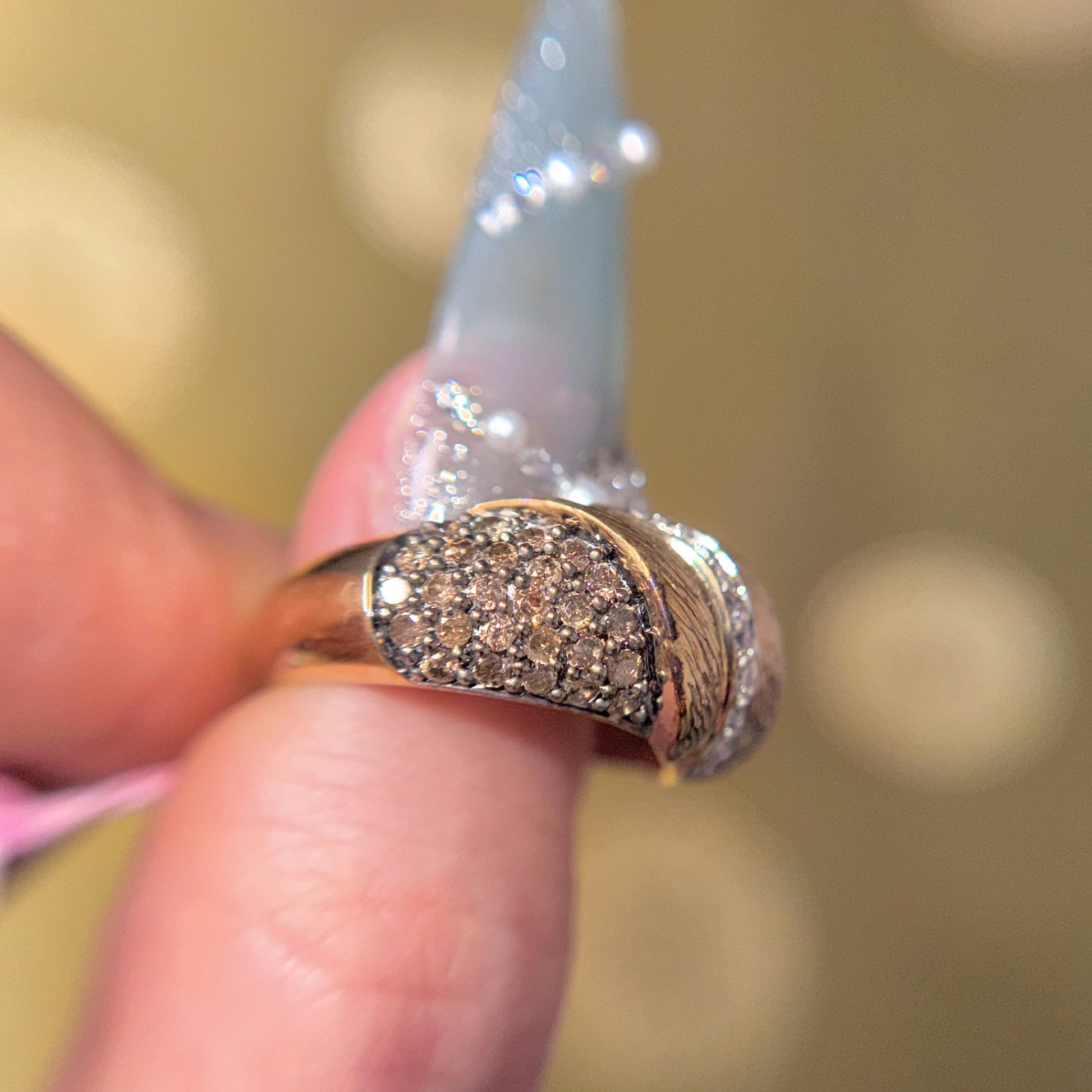 Chocolate Crystal Delight Ring, US 7