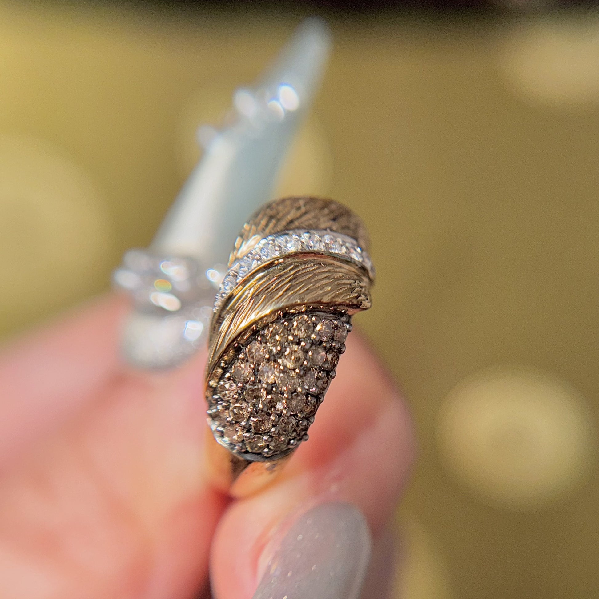 Chocolate Crystal Delight Ring, US 7