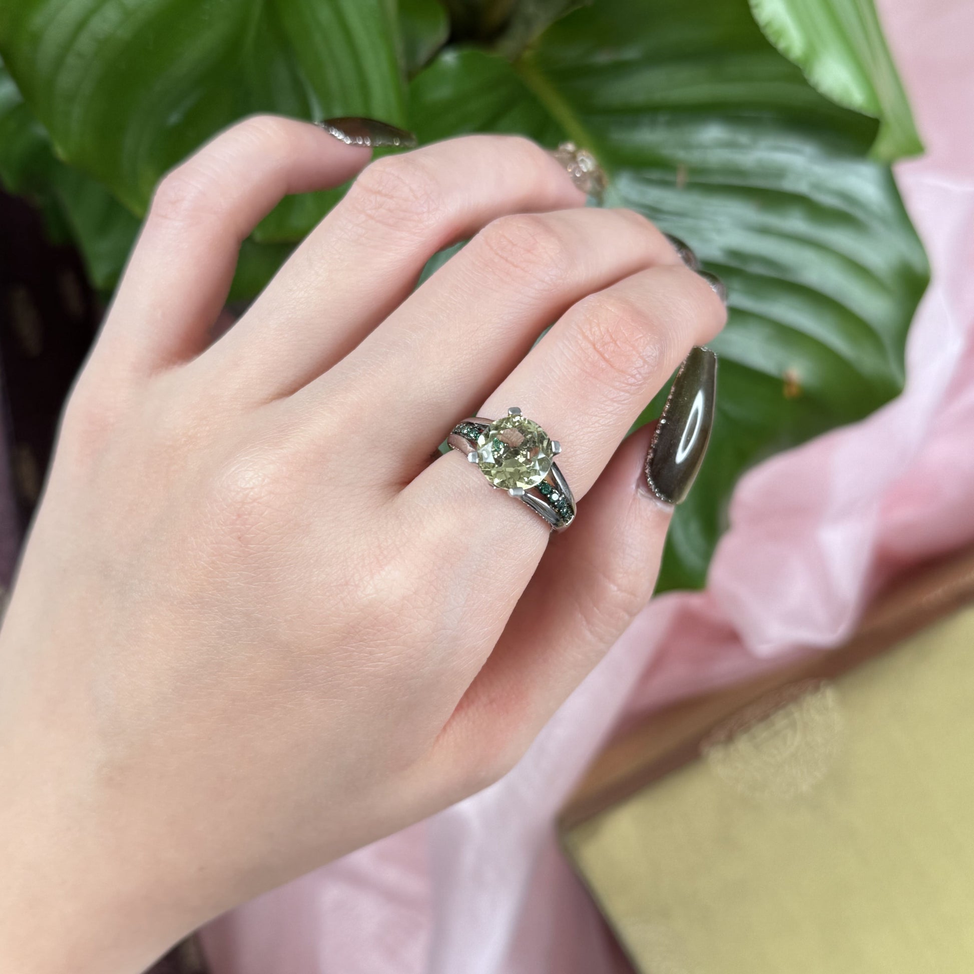 Lemon Quartz Harmony Ring, US 7