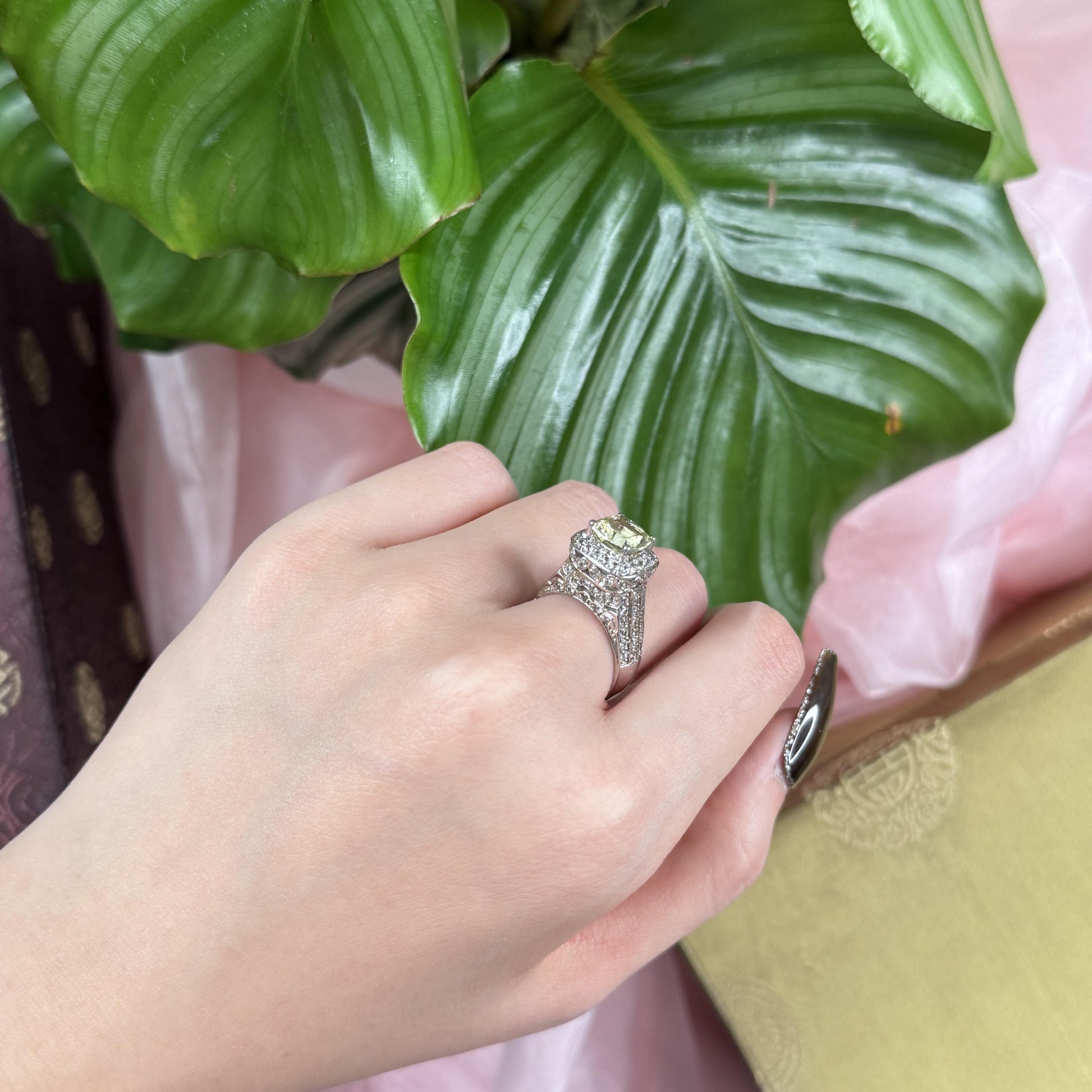 Sunlit Quartz Grace Ring, US 7