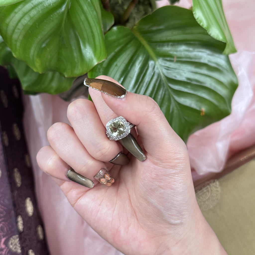 Sunlit Quartz Grace Ring, US 7