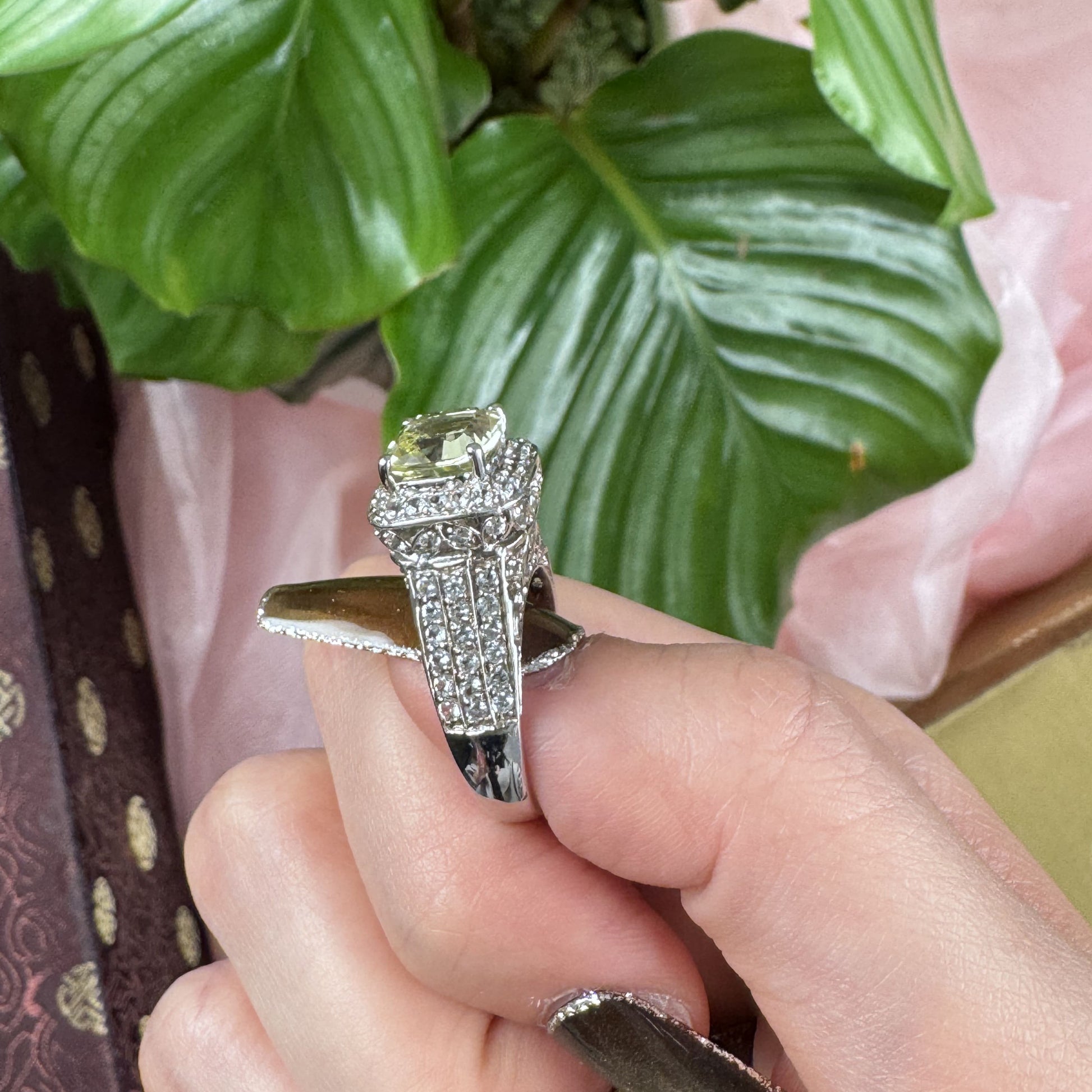 Sunlit Quartz Grace Ring, US 7