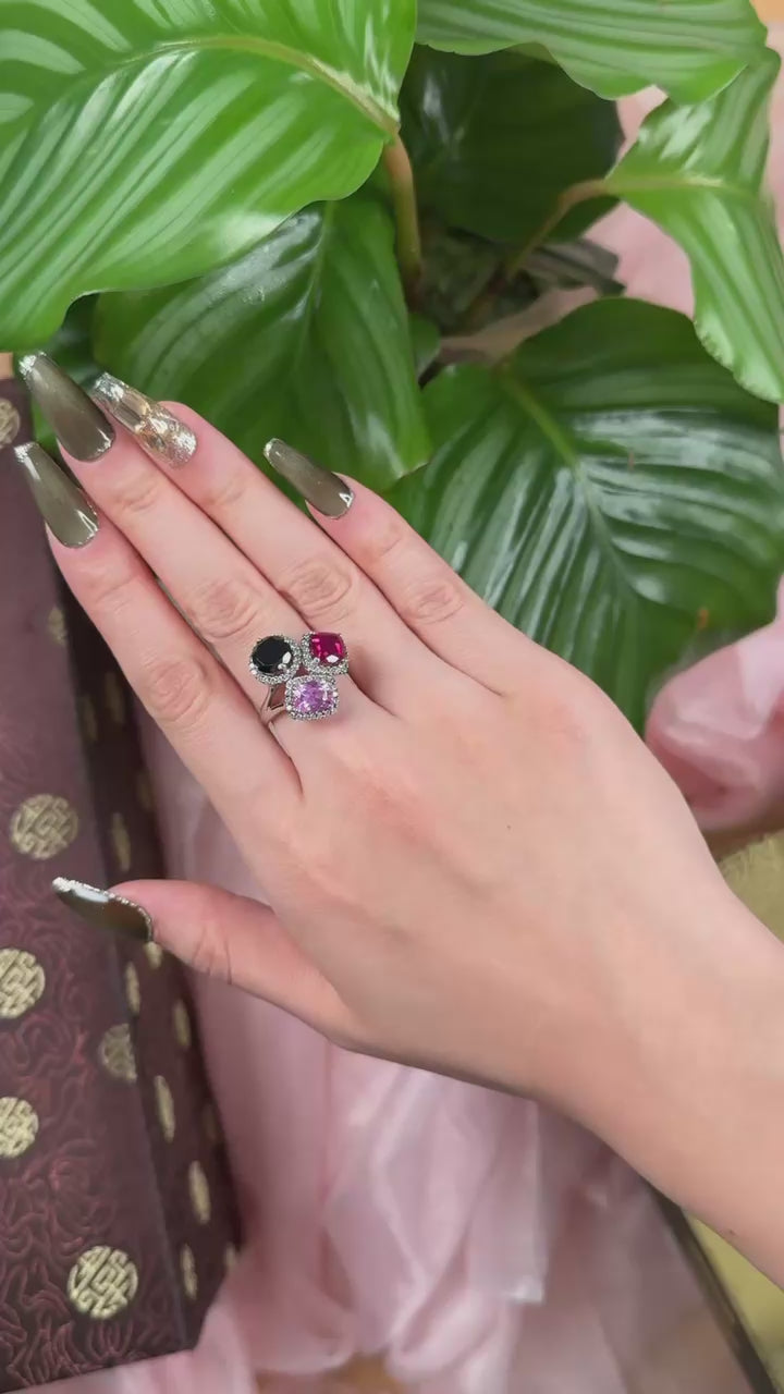 Chocolate Crystal Delight Ring, US 7