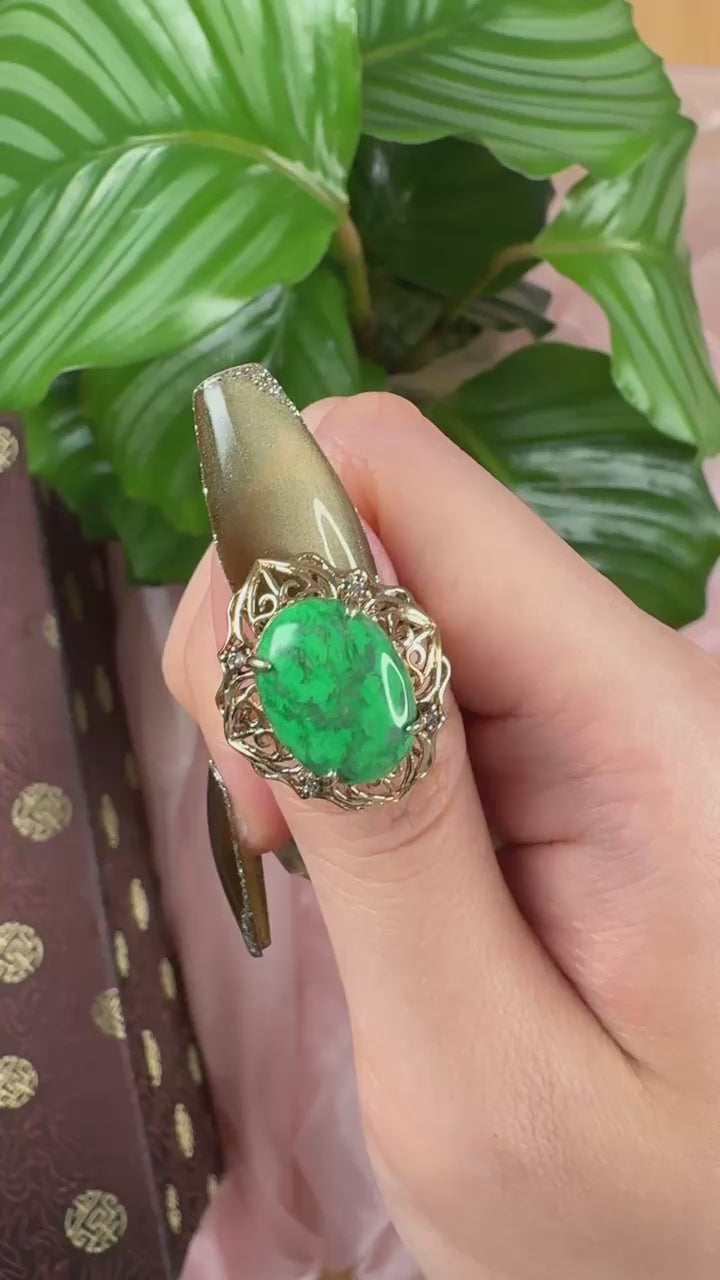 Emerald Chocolate Luxe Ring, US 7