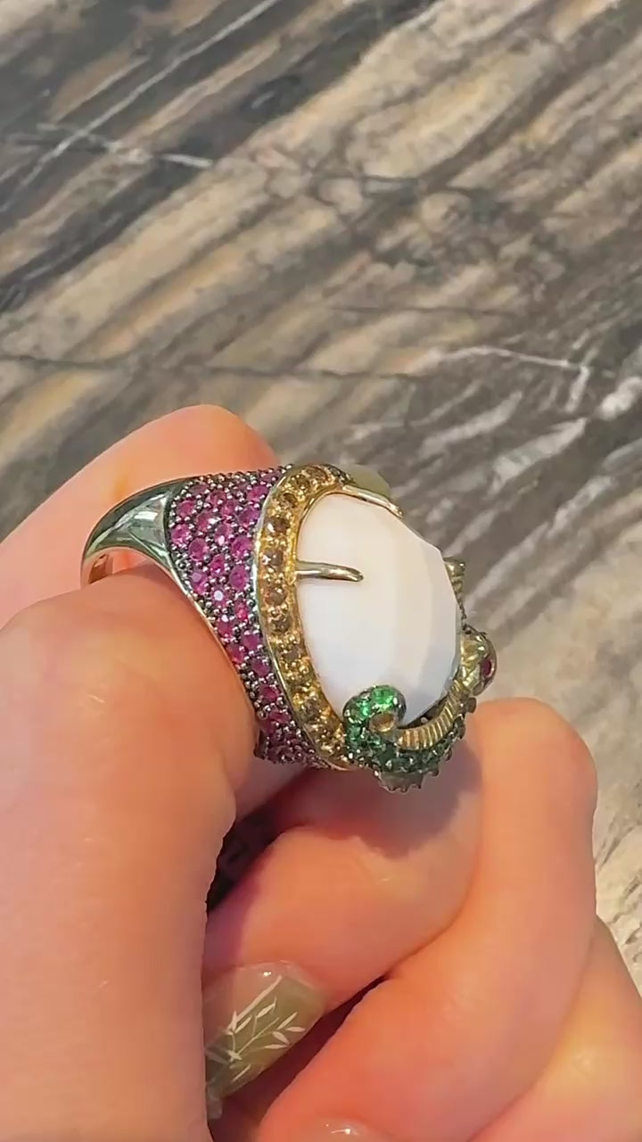 Ivory Flame Ring, US 6