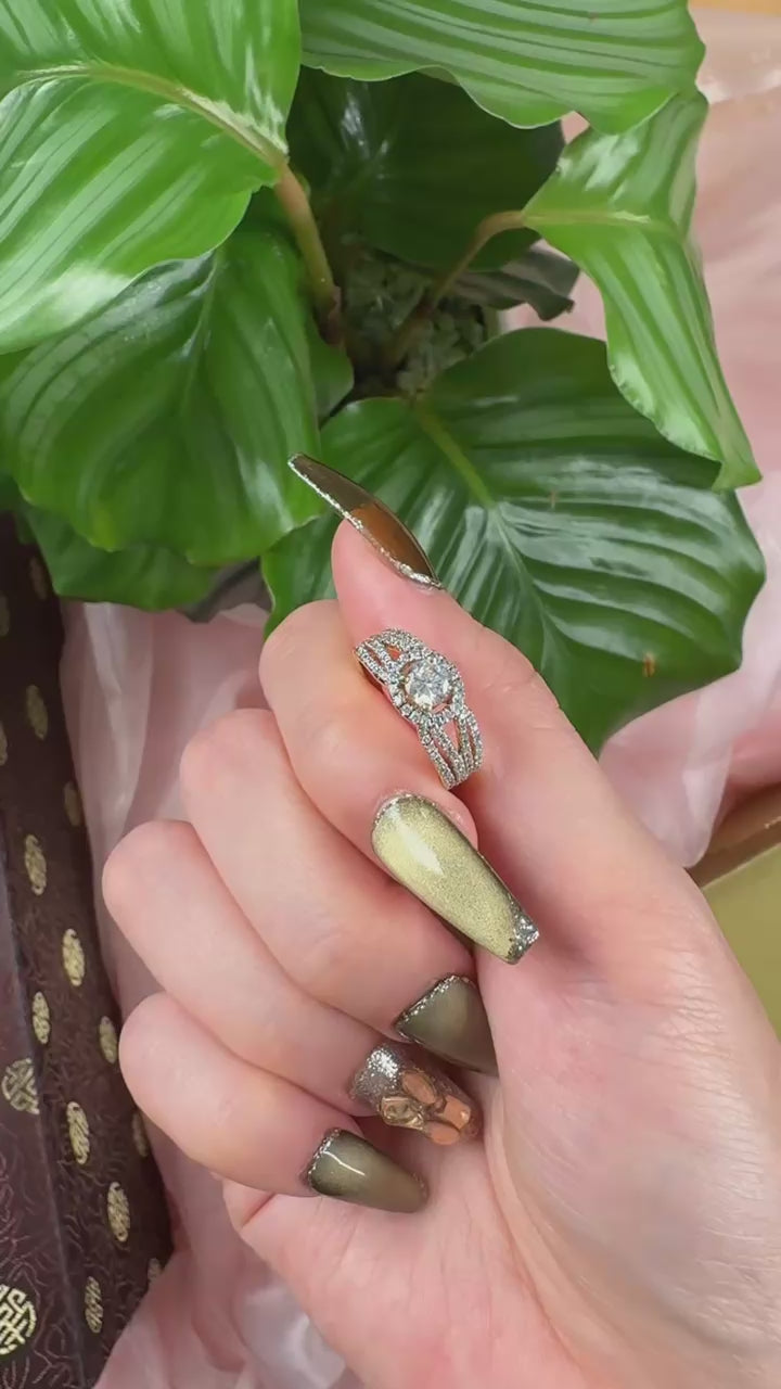 Crystal Clear Glow Ring, US 6.75