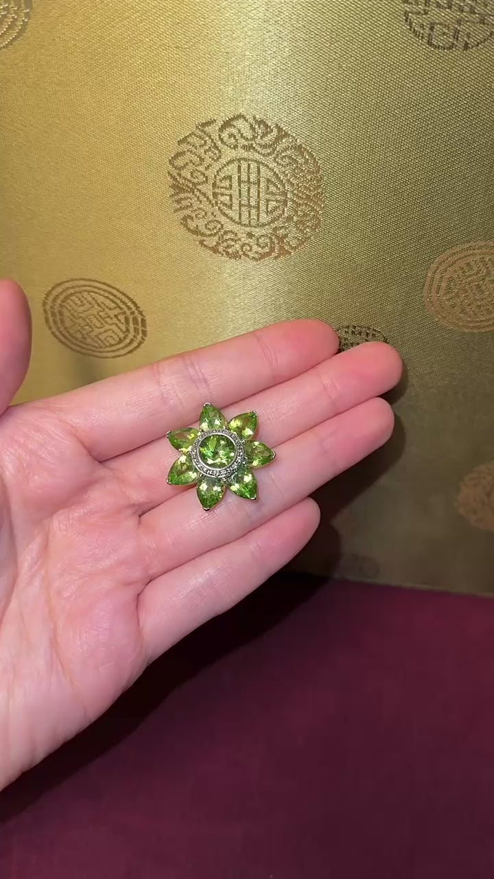 Star of Peridot Pendant