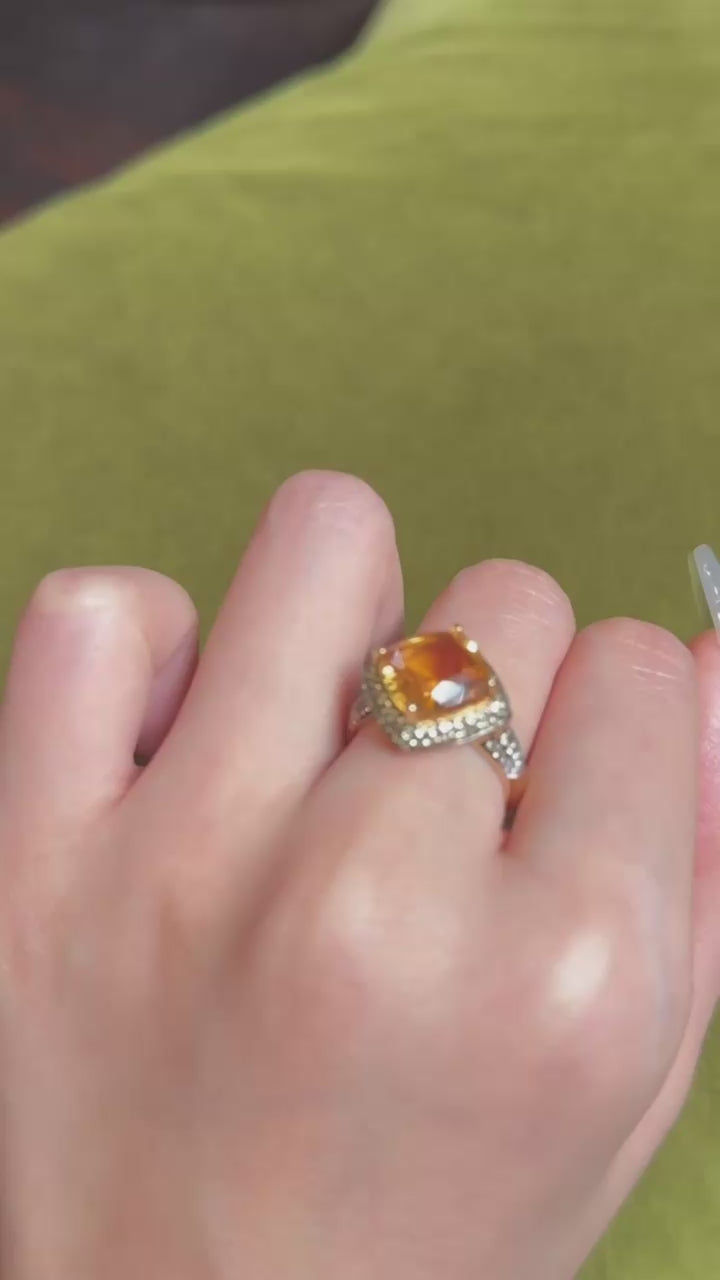 Golden Sunburst Ring, US 7