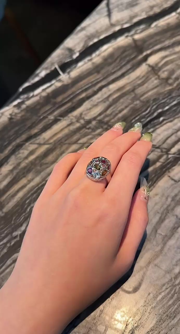 Kaleidoscope Charm Ring, US 8.5