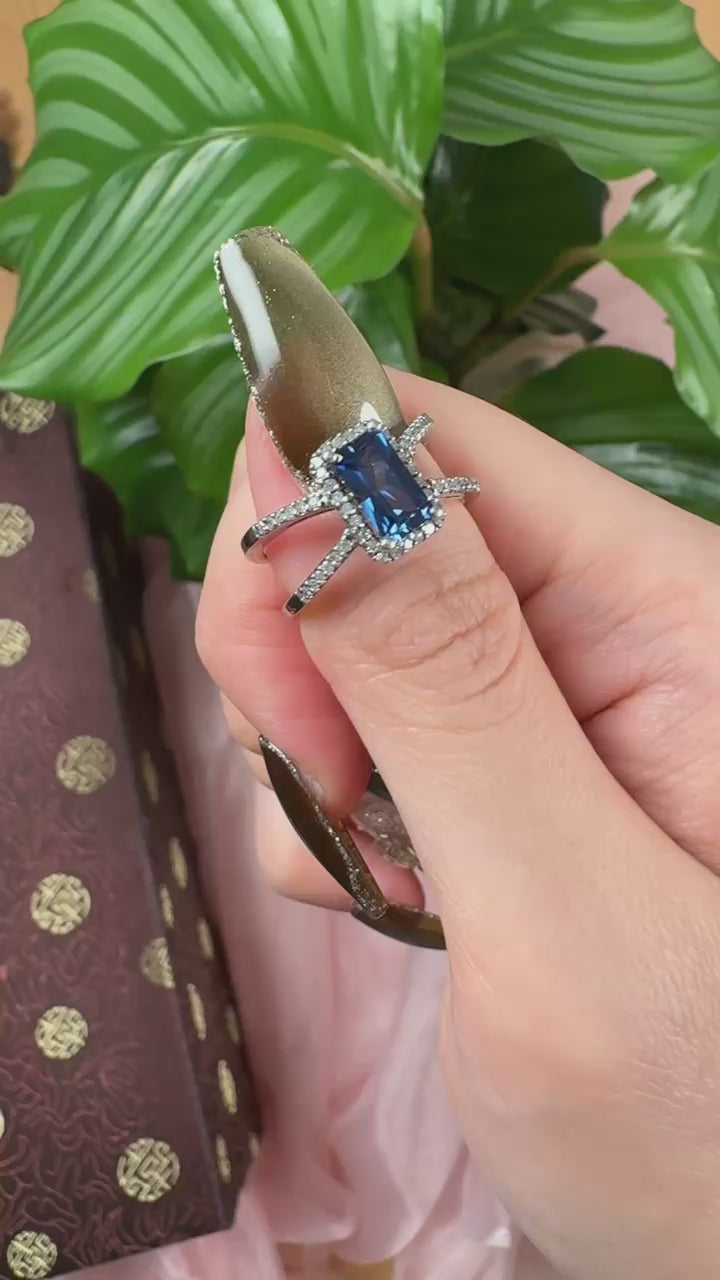 Ceylon Sapphire Elegance Ring, US 7
